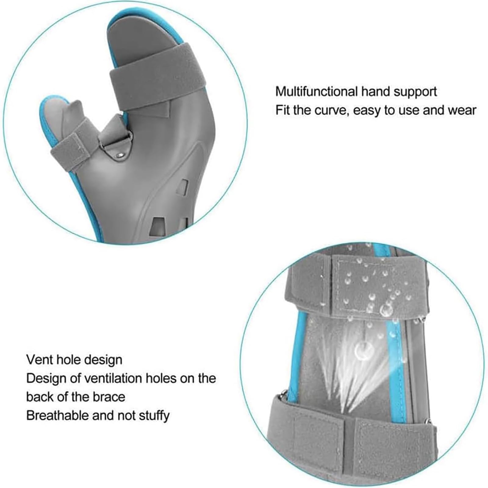 Correa Fija Para Fracturas De Mano, Ortesis De Soporte De Muñeca Ajustable, Protección De 360°, Férula Hueca Dura, Fijación a Presión, Fijación Externa Para Fracturas O Lesiones De Tejidos Blandos