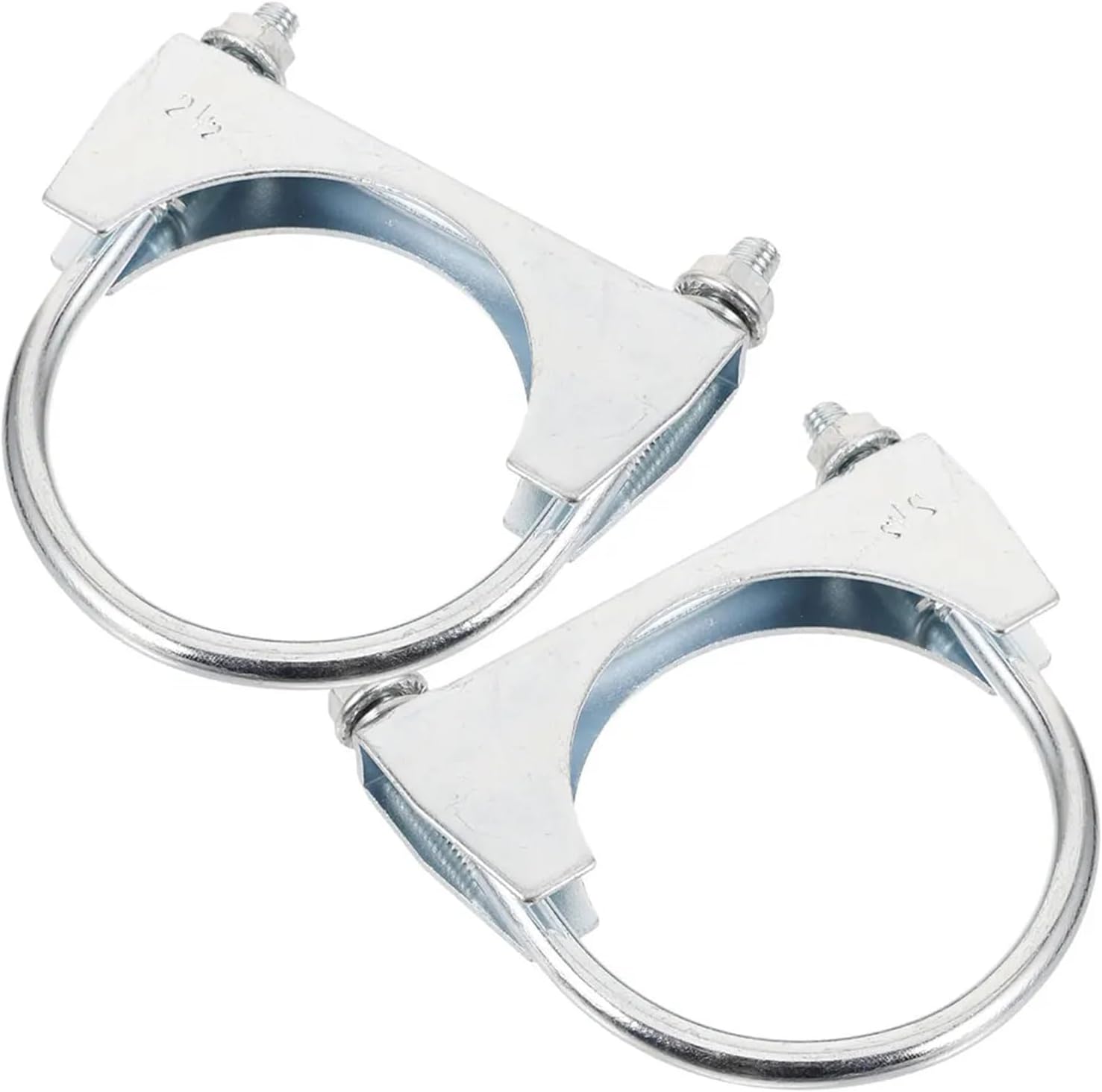 Exhaust Clamp 4Pcs 304 Stainless Steel U Bolt Clamp For Automotive Exhaust Pipe, Heavy Duty