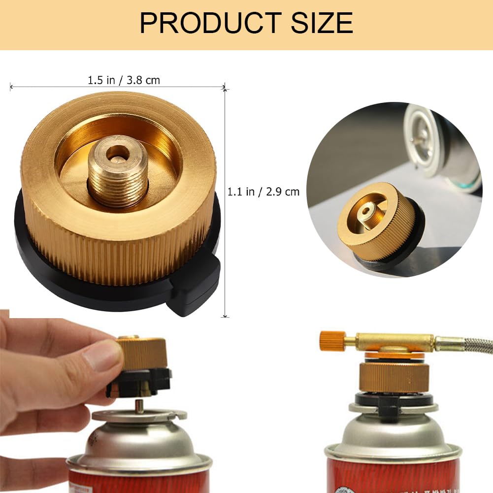 GNHG Gas Adapter 2er Set - Universeller Campingkocher Adapter Für Butan Kartuschen