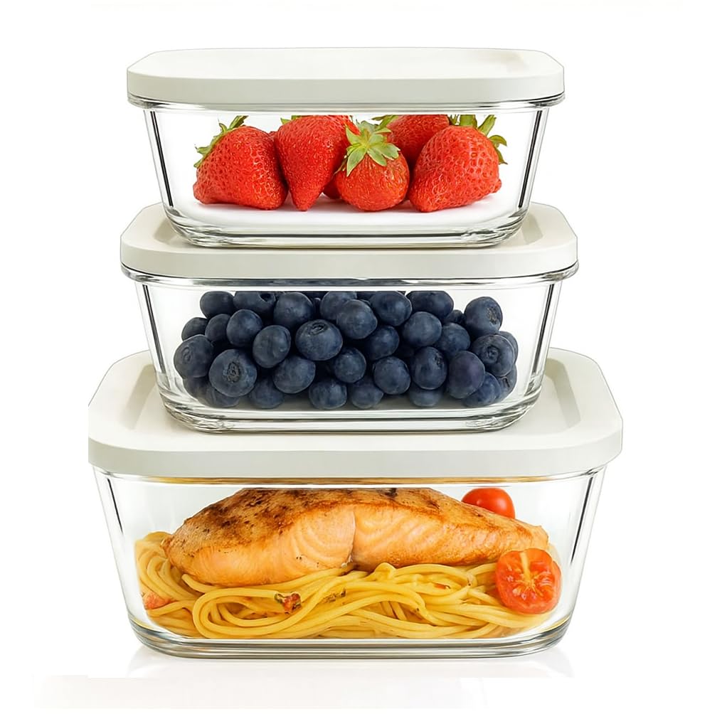 Amazon.com: GENIEX Glass Vacuum Seal Containers for Food Storage