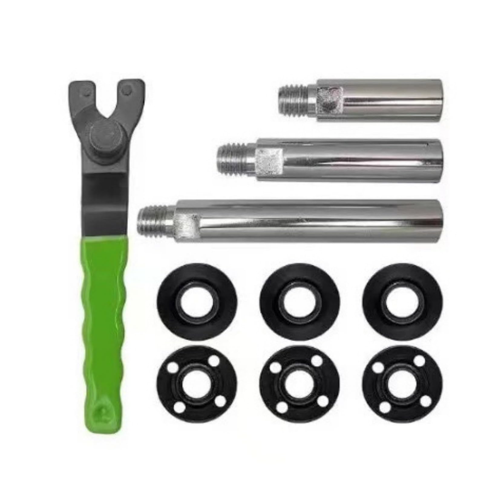 Multisizes Angles Grinder 5/8-11 Extension Shaft Set 10PCS Extended Shaft Accessories for Tasks for Angles Grinders