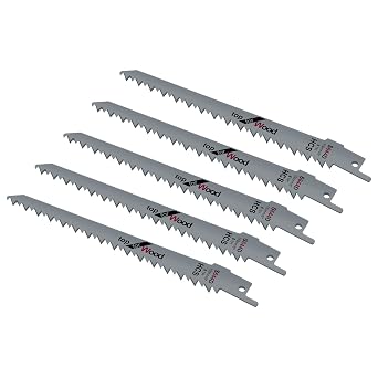 Reciprocating Saw Blade for Plastic and Wood 6inch Wood Pruning Saw Blades 5-Pack