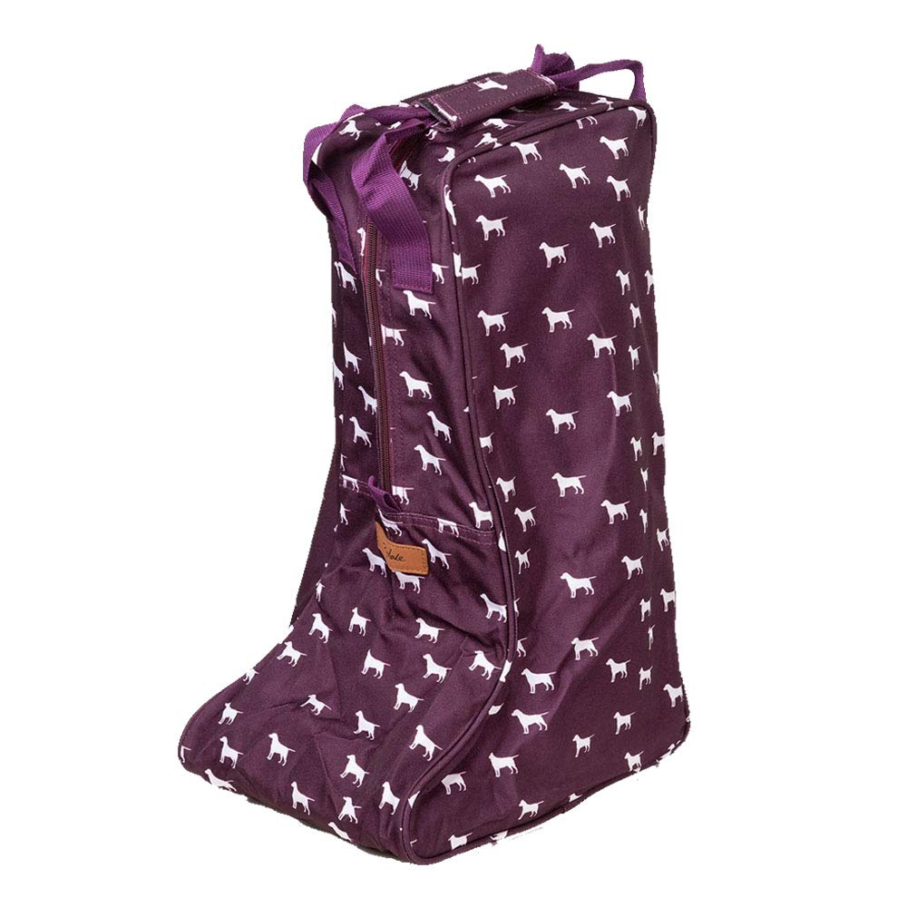 RydaleWellington Boot Storage Bag Zipped Carry Handle Carrier Welly Bag Men's Ladies (Wagging Dog)