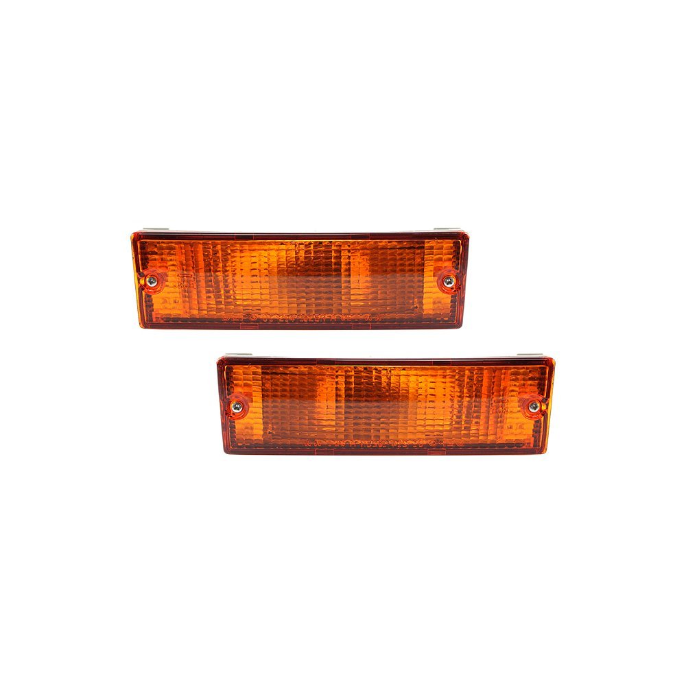 Evan-Fischer Turn Signal Light compatible with Mitsubishi Pickup 87-96 Set of 2 (RH and LH) Assembly Left and Right Side