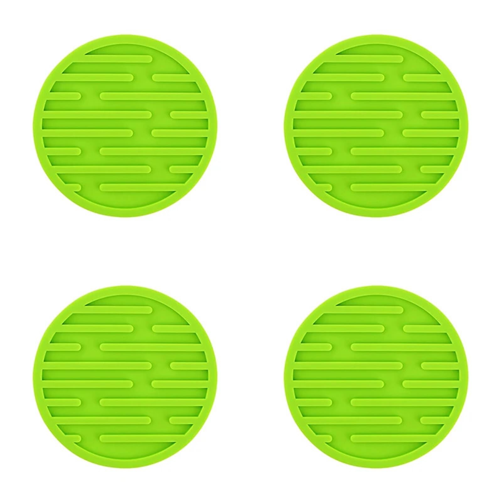 10Pcs 10cm Silicone Cup Pad Slip Insulation Round Mat Hot Drink Holder Mug Stand for Cap(Color4)