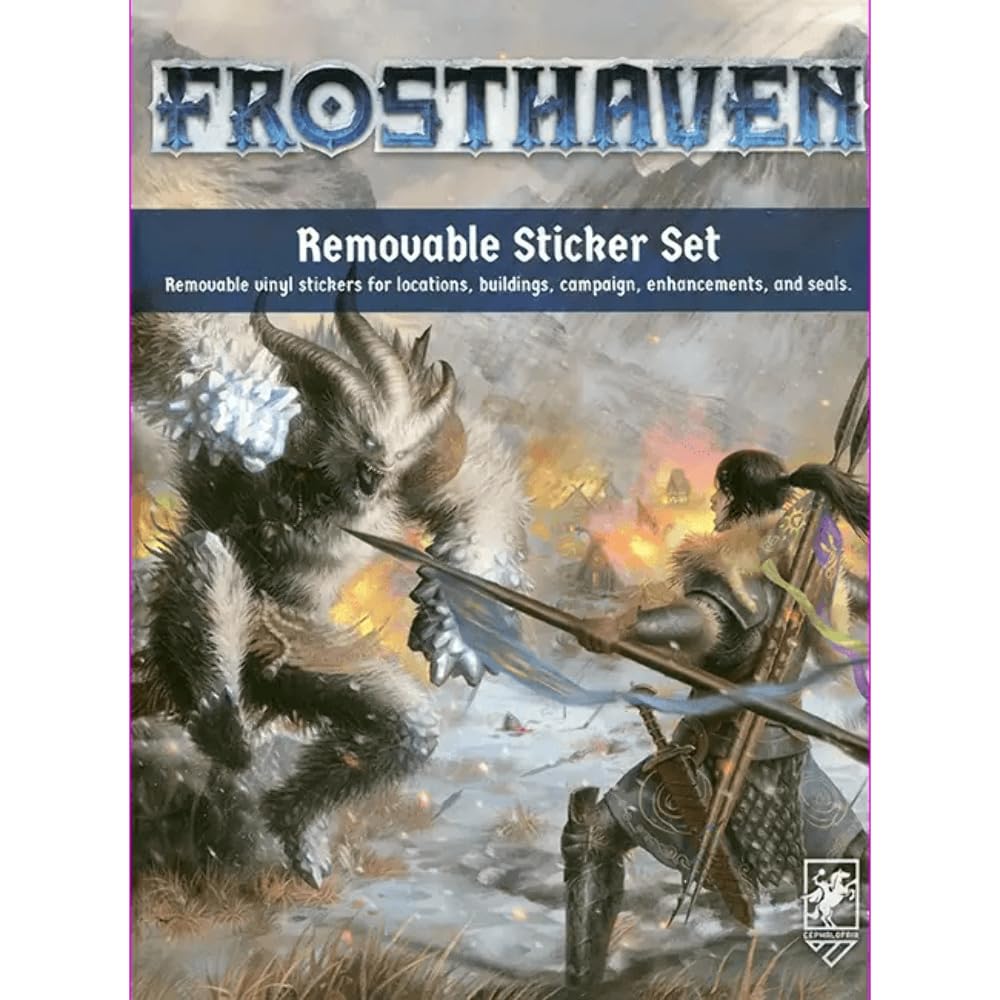 Cephalofair Games Frosthaven Removeable Sticker Game Set