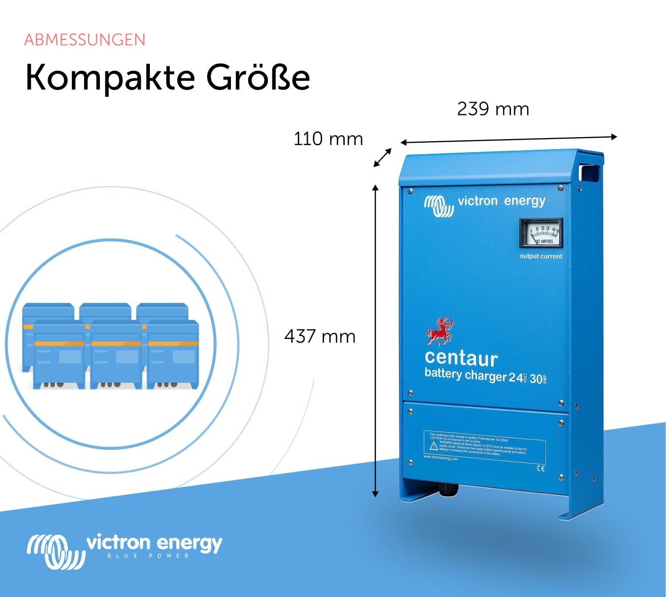 Victron Energy Centaur 24-Volt 30 Amp 3 Bank Batterie Ladegerät