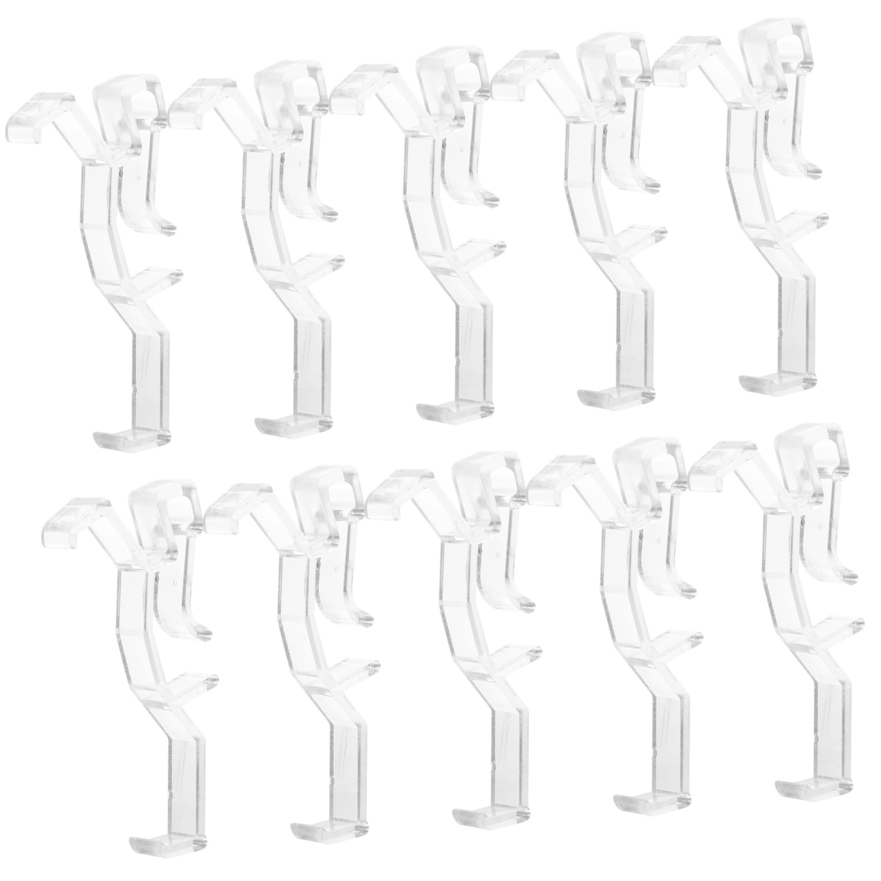 Ciieeo 20pcs Transparent Valance Clips for Blinds Easy to Install Vertical Blind Holders Reliable Curtain Accessories for Home and Office Use