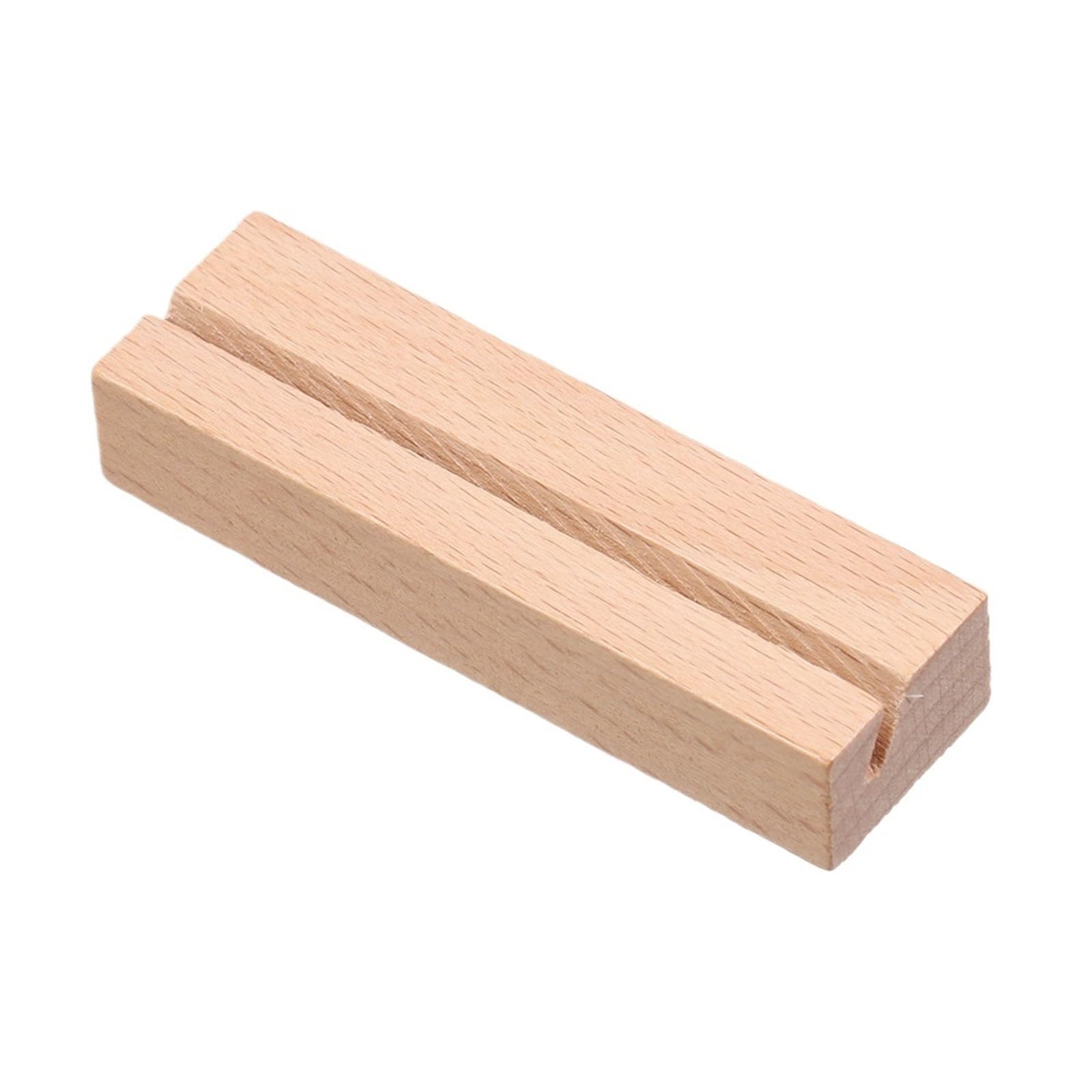 Gwyzax Table Number Holders Place Card Holder,50pcs Natural Wooden Place Card Clip,Wooden Place Card Holders,for Wedding,Birthday Party(Natural)