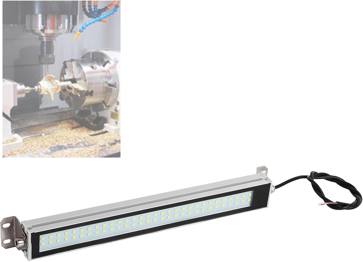 24V LED Shop Light Fixture,12W LED Shop Light Integrated LED Tube Light LED Working Light IP67 Explosion Proof Machine Tube Light for Garage,Warehouse
