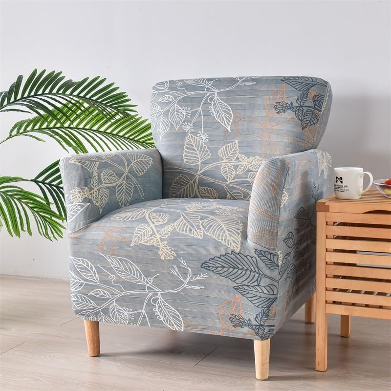 Miniatura 6 de XMAYODS Funda para silla de club, fundas suaves y elásticas para silla de sala de estar y dormitorio, funda para silla de bañera, funda lavable para