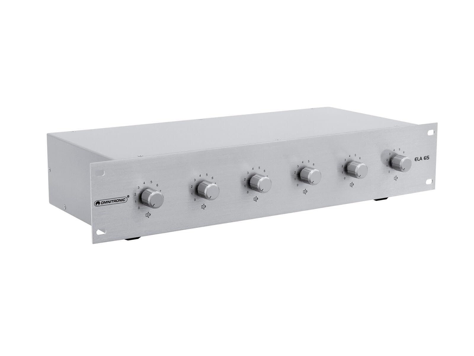 OMNITRONIC ELA 6S-Zonen LS-Regler 5W SIL | Stereo-Lautstärkeregler für 6 Zonen