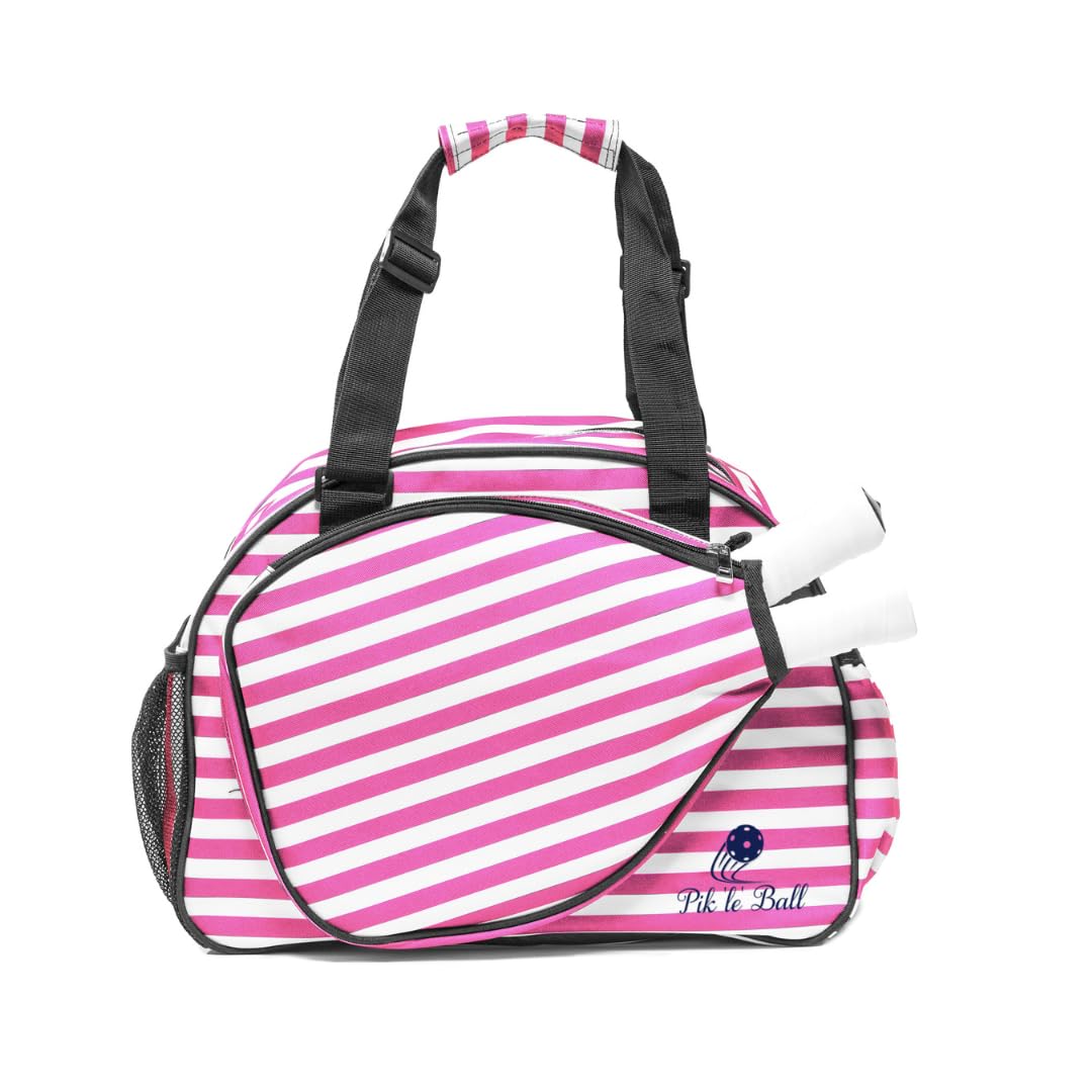 Pik’le’Ball Sport Premium Women's Pickleball Bag – Stylish and Versatile Sports Bag with Water Bottle Holder, Padded Paddle Pocket, and Spacious Design (fits 2+ Paddles!)