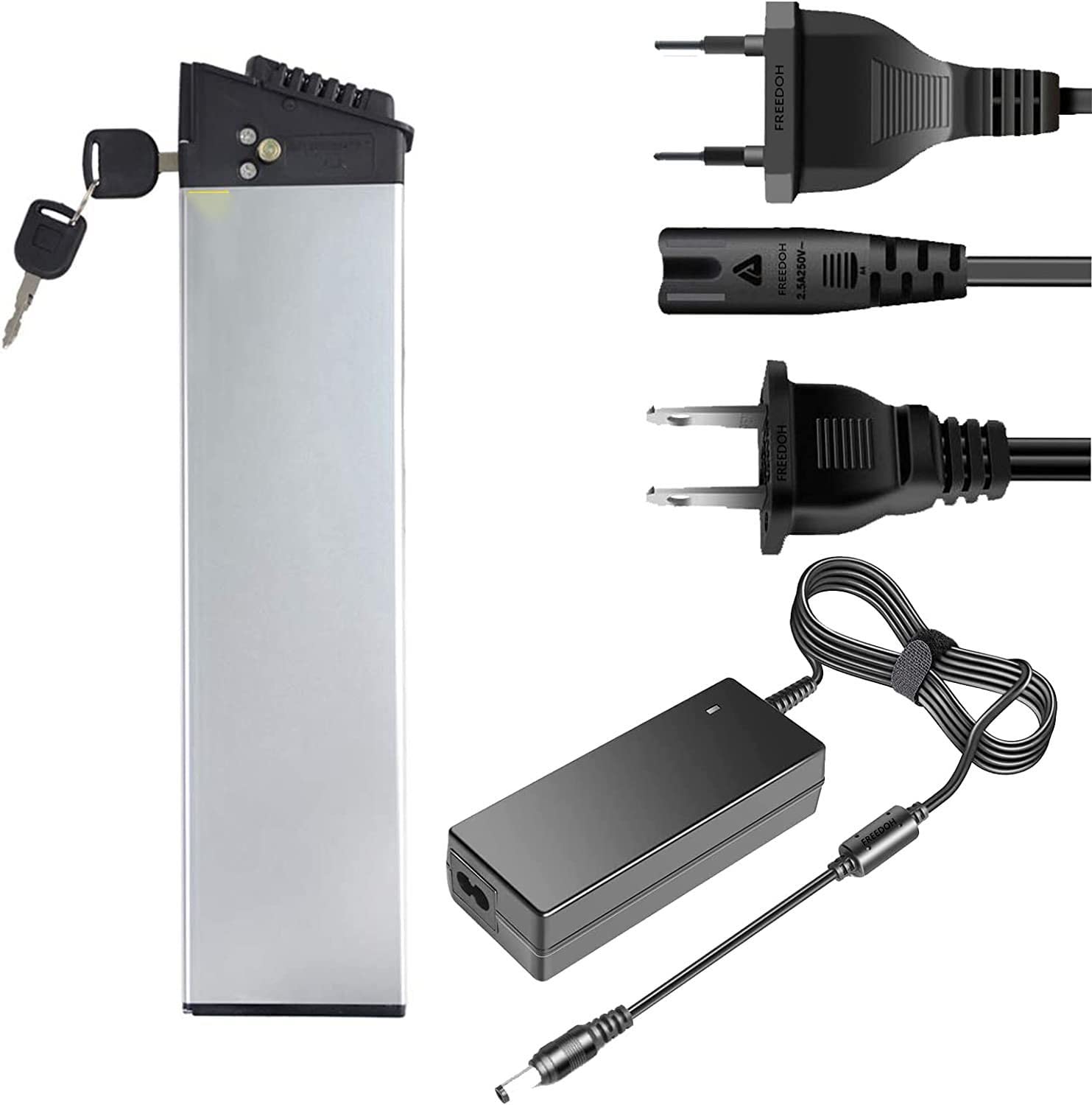 36V 48V 10Ah/12.5Ah/15Ah/20Ah Batteria per Bici Elettrica con Scheda di Protezione BMS capacità Ad Alta Potenza Batterie al Litio per Bici da 500 W / 1000 W/E-Scooter/Go-Kart 36V,10AH