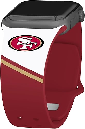 Game Time San Francisco 49Ers HD Champion Series - Correa de reloj compatible con Apple Watch
