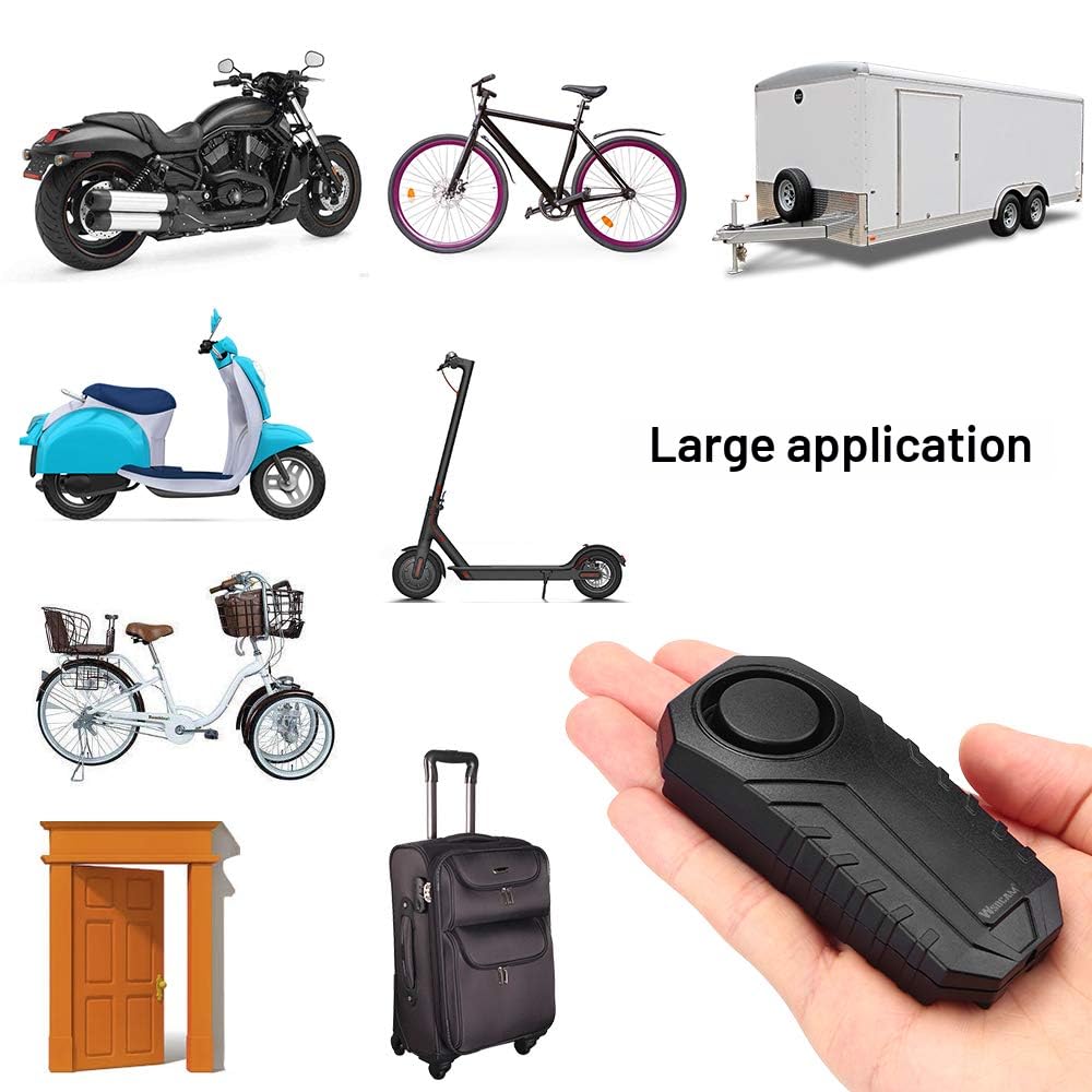 ZVD Alarme de Vibration sans Fil, Antivol pour Vélo/Moto/Voiture