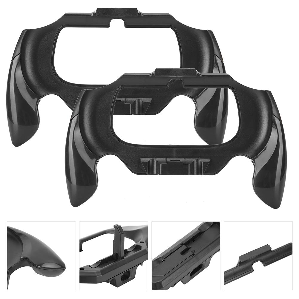 ASHATA für 2000 2 teiliger Handgriff, Kunststoff Abzugsgriffhalterung für Gamepad Lenker, Zubehör (schwarz)