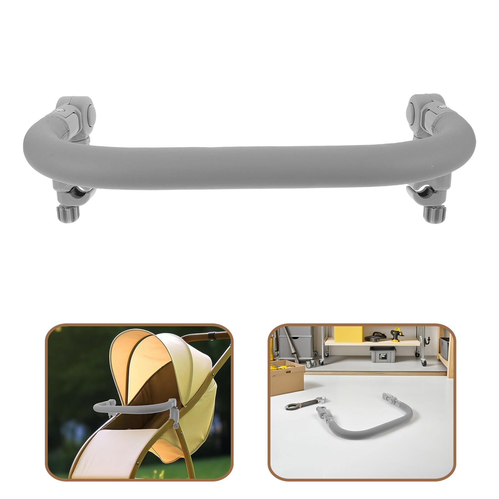 Poignée D’extension de Poussette en Pu Barre de Protection