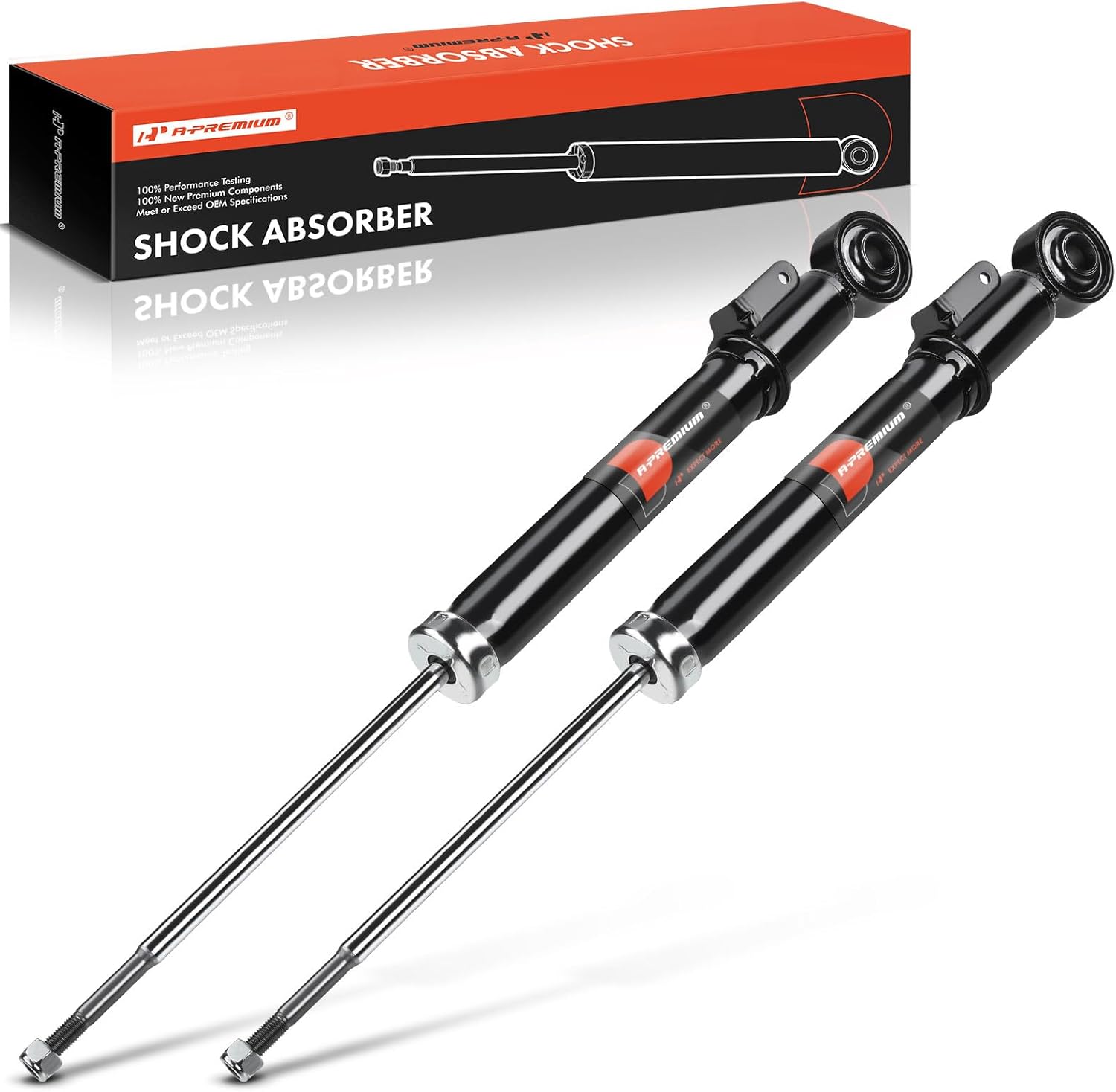 A-Premium Rear Pair (2) Shock Absorbers Strut Assembly Compatible with Acura RL 2005 2006 2007 2008 2009 2010 2011 2012, Driver and Passenger Side