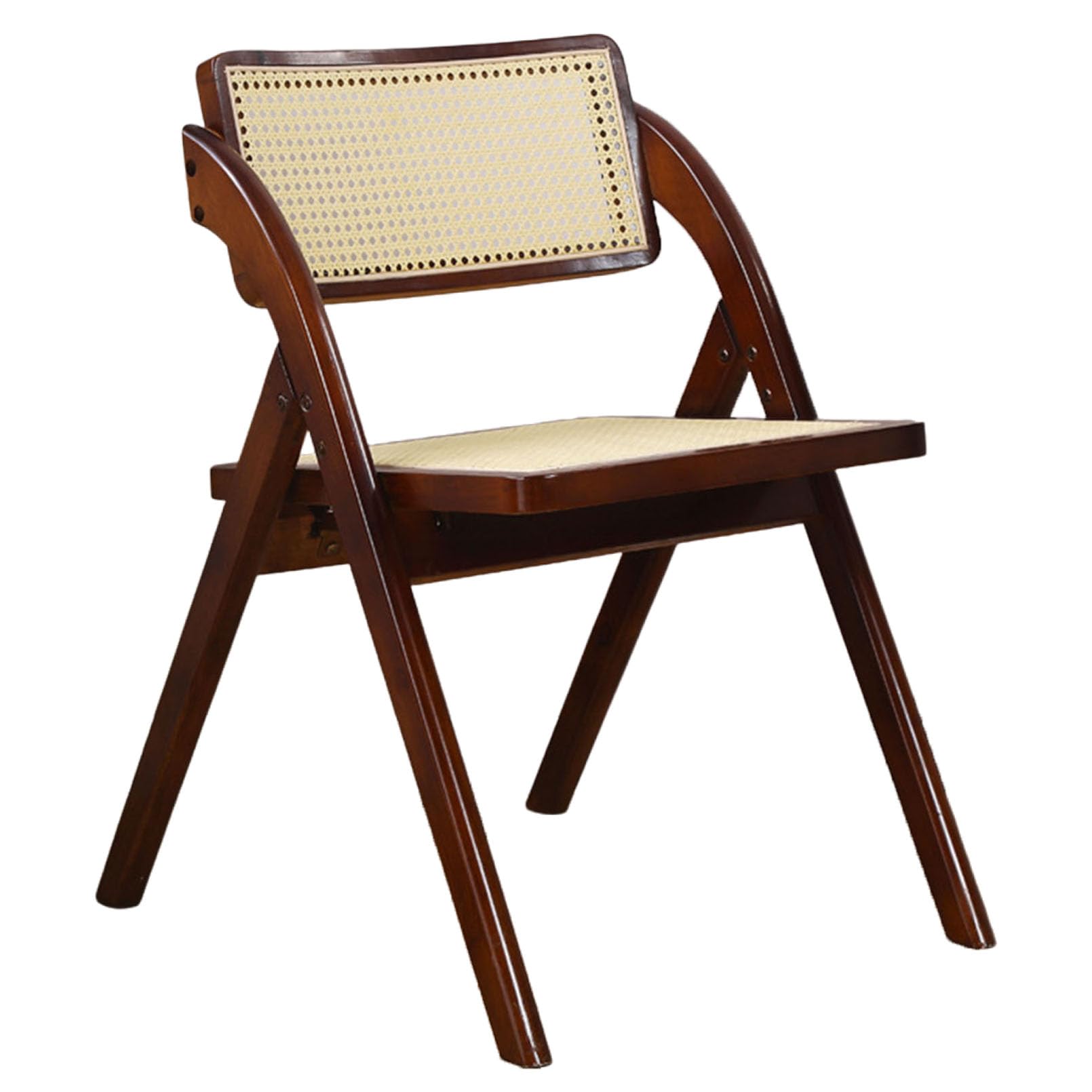Chaise en rotin gain de place pliable et confortable en bois pour salon