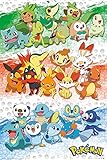 GB eye Pokemon First Partners - Póster (tamaño grande), multicolor