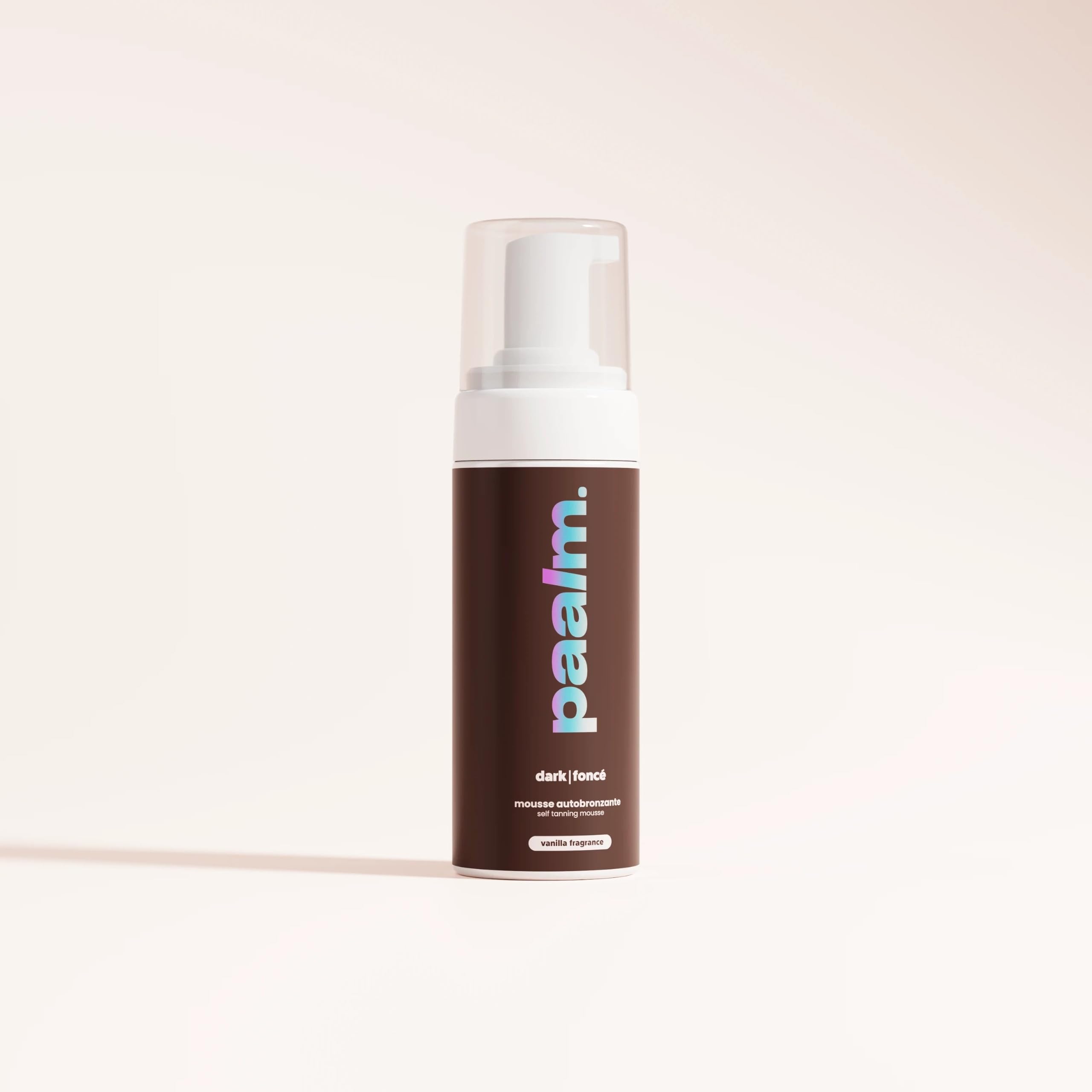 PAALM Schiuma autoabbronzante Dark 150 ml per viso e corpo abbronzante intenso senza sole DHA naturale texture leggera ad asciugatura rapida tinta profonda senza traccia