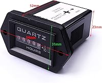 Vista 4 de ATOPLEE Metro de hora mecánico 12v a 36v camión tractor diesel motor fuera de borda metro de hora rectangular