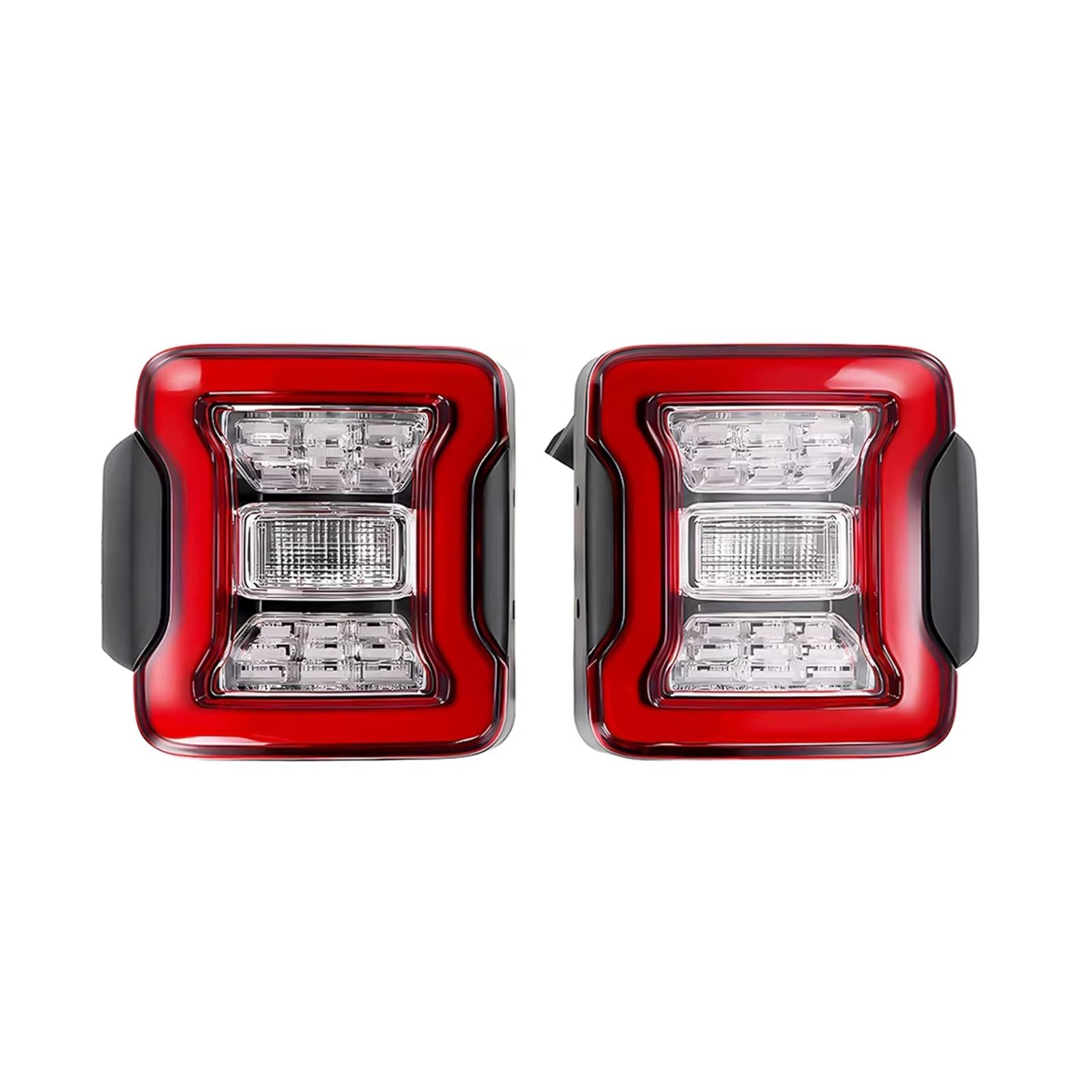 Faros Traseros Para Jeep Para Wrangler JK 2007-2018 Luces Traseras LED Luz Freno Circulación Diurna