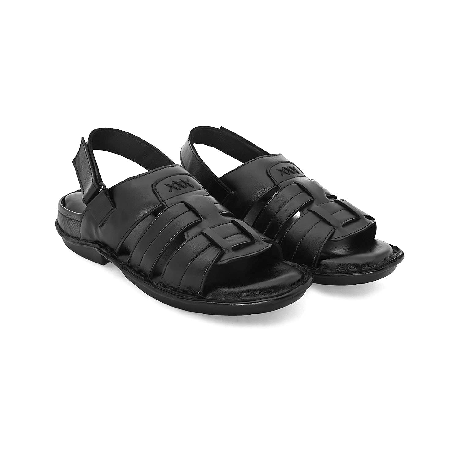 FASHION VICTIM Mens 8004 Black Leather Uppper Stich Fashion Sandals-11 UK UK (B09GYQBK3D) Amazon Price History, Amazon Price Tracker