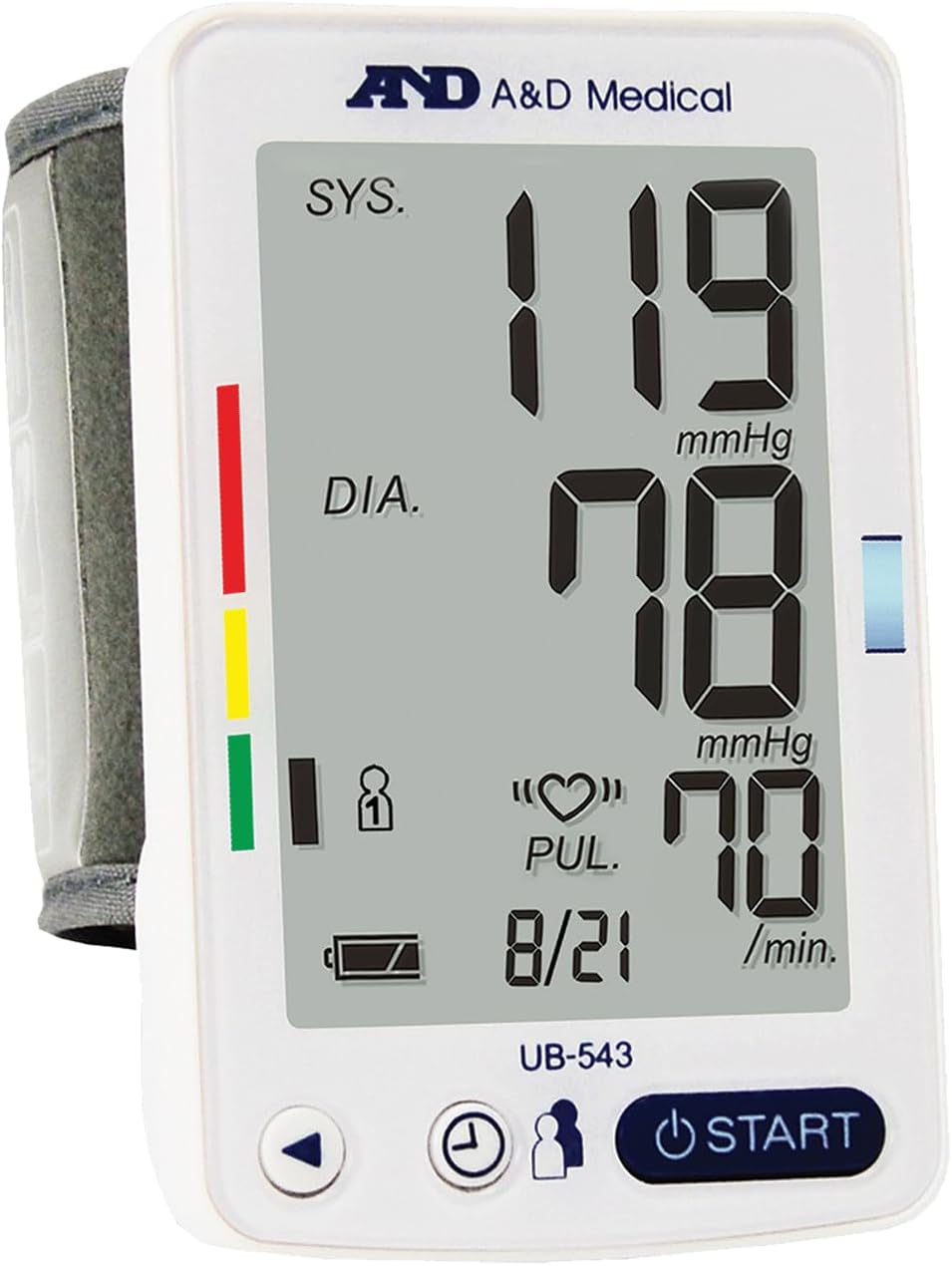 A&D Medical Premium Wrist Pressure Monitor (UB-543)