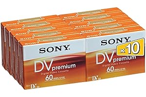 Sony Mini DV Cassette Tapes Blank (10 Pack)