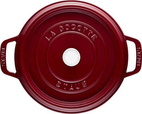 Image of Staub Cast Iron 5-qt Tall Cocotte - Grenadine, Made in France