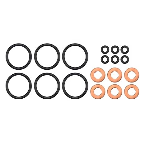 Injector Seal Kit for Land Rover Discovery 4 / Range Rover Sport 3.0L TDV6 SDV6 Diesel, Fitting Kit Includes Seals Washers O-Rings, Replaces LR054612 | 3.0L SDV6 Diesel Fitting Kit with Seals Washers O-Rings, Replacement for LR054612
