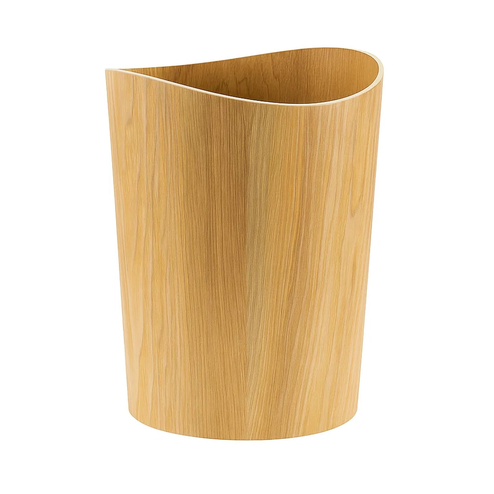 GREENSAPPIRE Waste Paper Bin Wooden Paper Basket Wood Trash Can Paper Bin Wastebasket for Office,Bathroom, Kitchen, Home Office, Craft Room (Brown)