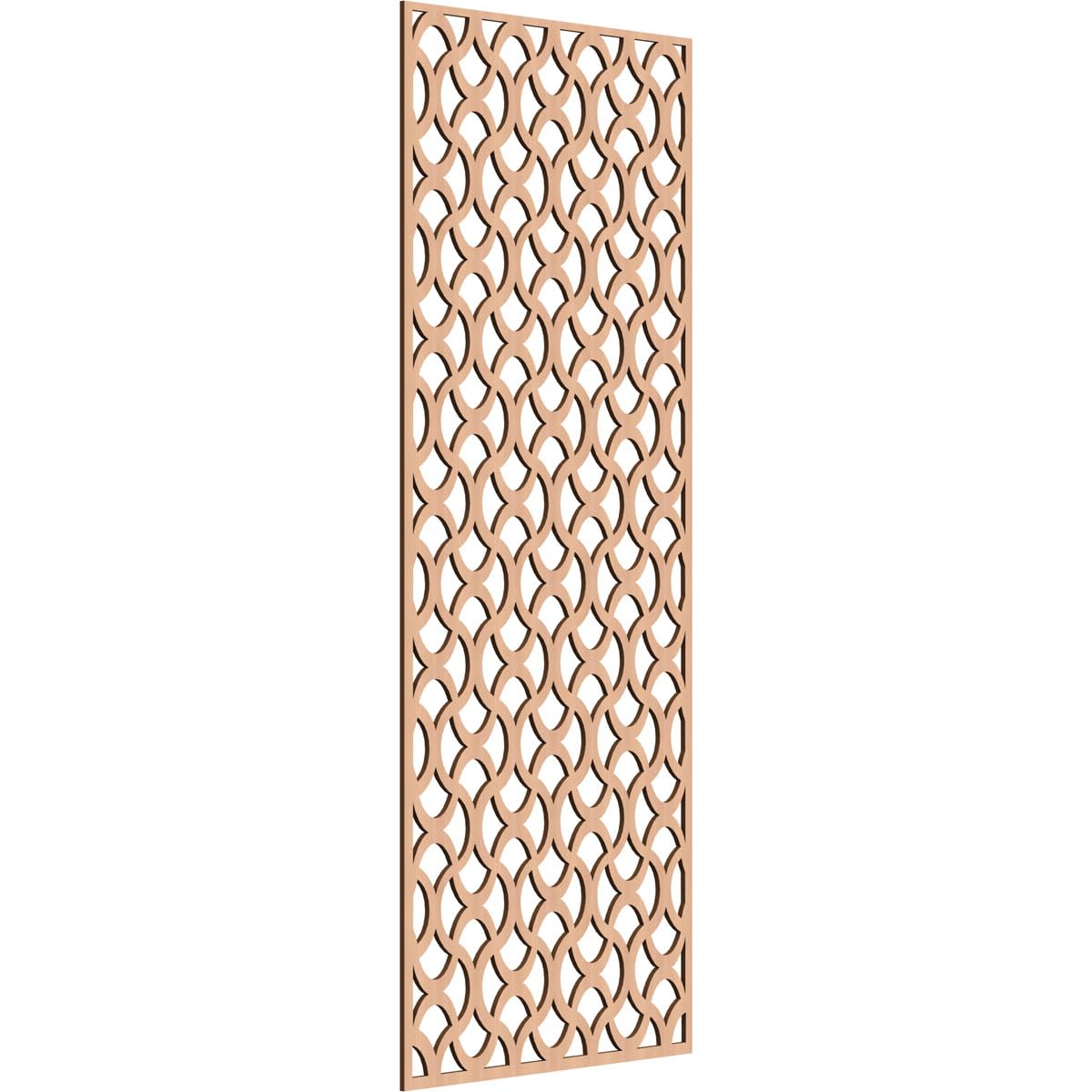 Resort Decorative Pierced Fretwork Wood Wall Panels, 33 3/8"W x 84 3/8"H x 3/8"T, Alder