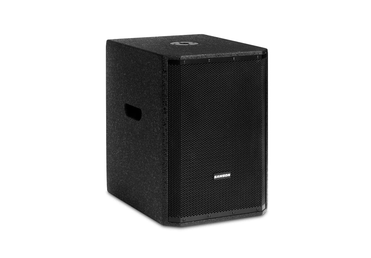 Samson RS1200A - Altavoz de subwoofer Activo (12", 1000 W, PA para Sonido en Vivo, DJ y Eventos)