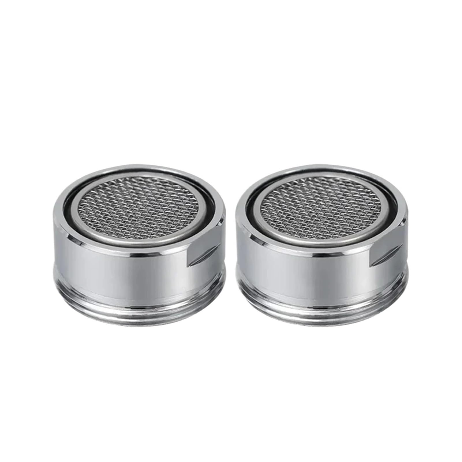 ZYCHSJXA Brass Water Saving Faucet Tap Aerator with Replaceable Filter Mixed Nozzle 24mm Thread - Bathroom Bubbler Replacement(2Pcs Aerators)