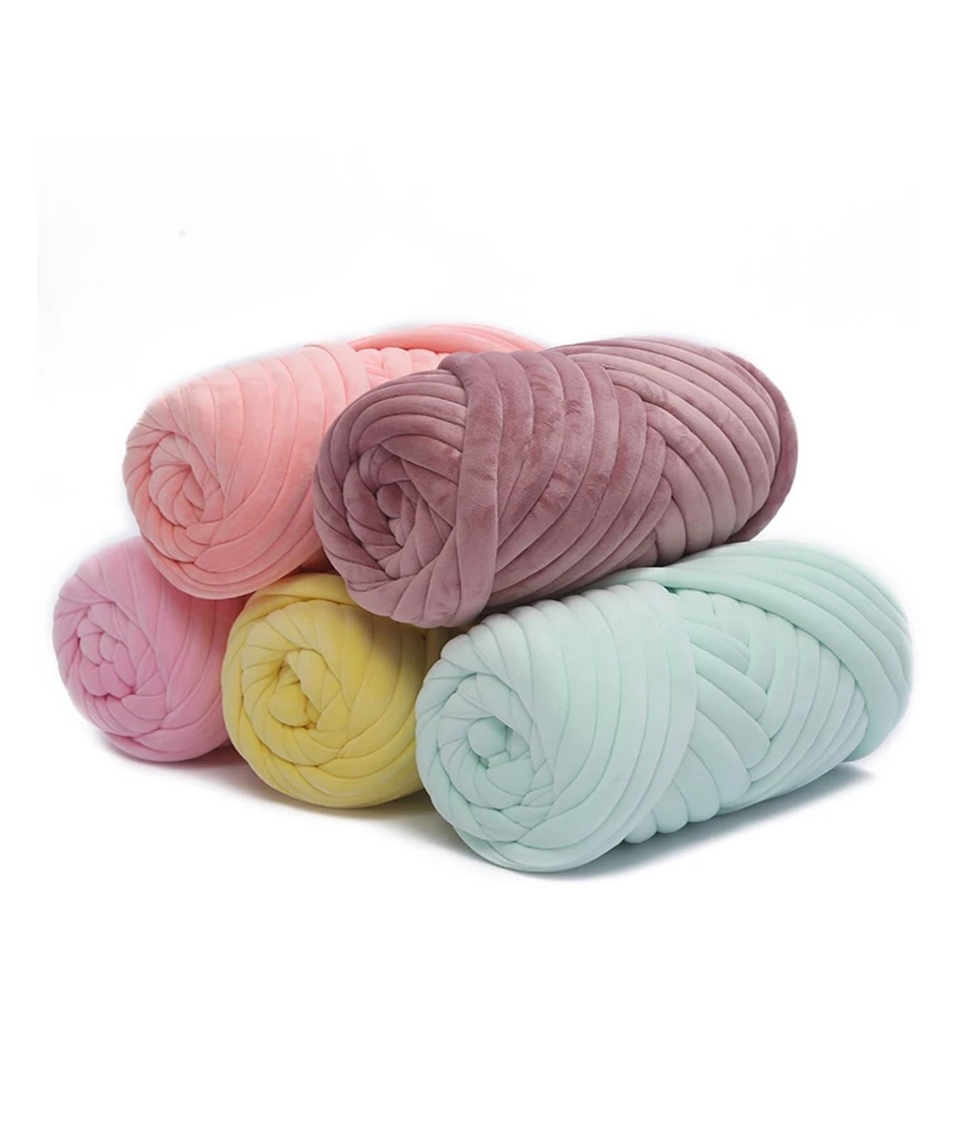 Gomitolo di lana velluto grosso, 1 kg, 1000 g, spesso, super voluminoso, adatto per lavori a maglia a mano, uncinetto, morbido cotone fai da te, adatto per coperte (1000 g-18)