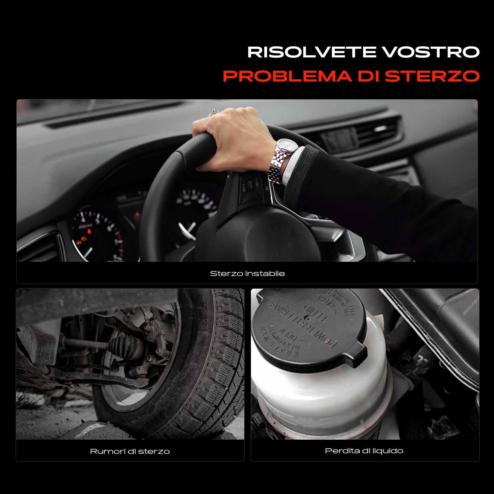 Frankberg Serbatoio di compensazione Serbatoio olio lato anteriore Compatibile con A4 8K2 A4 Allroad 8KH A4 Avant A5 8T3 A5 Cabriolet 8F7 A8 4H2 4H8 4HC 4HL Q5 8RB Replace# 4F0422371D