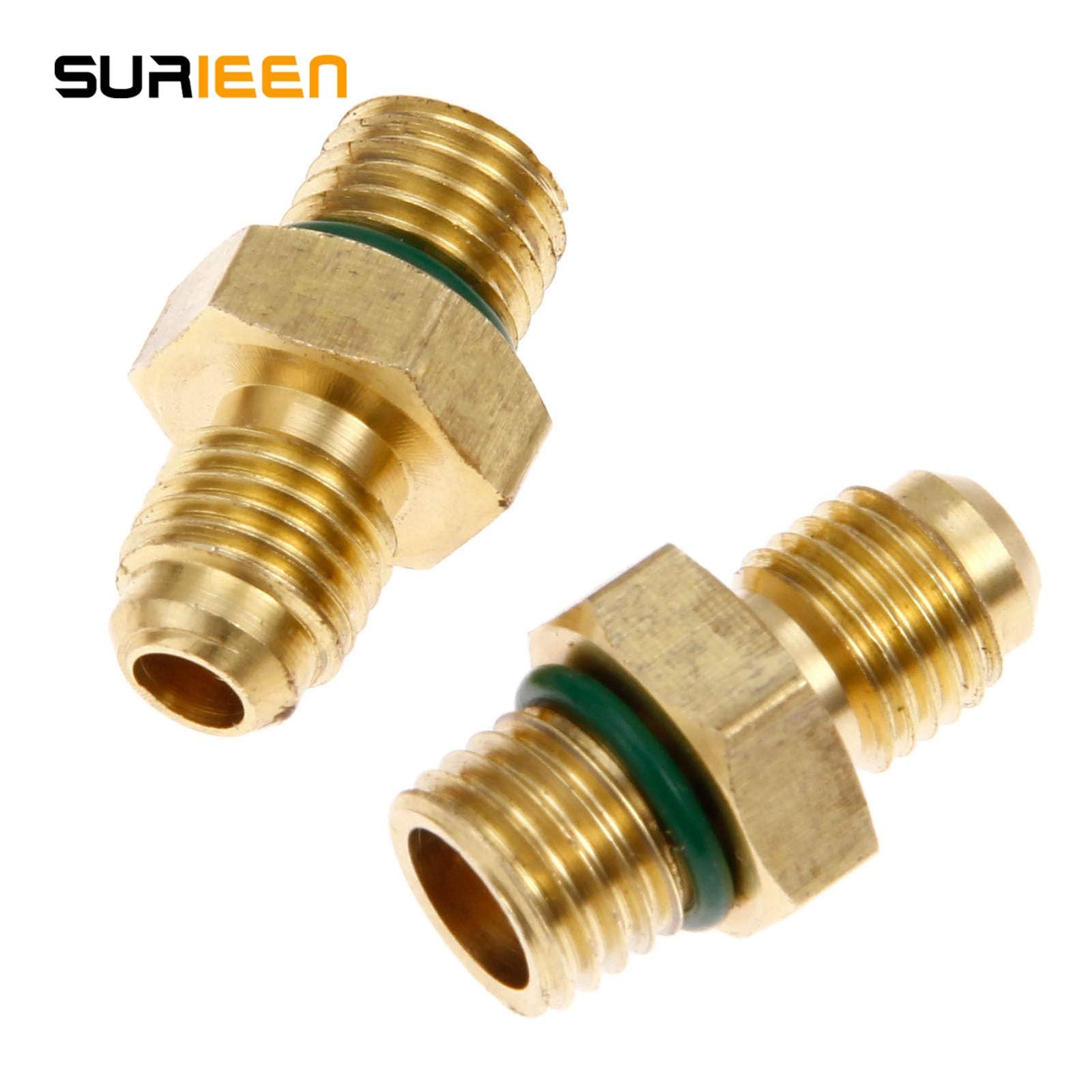 R1234yf Adattatore accoppiatore rapido lato alto/basso 1/4" maschio per refrigeranti A/C Manifold Gauge Set