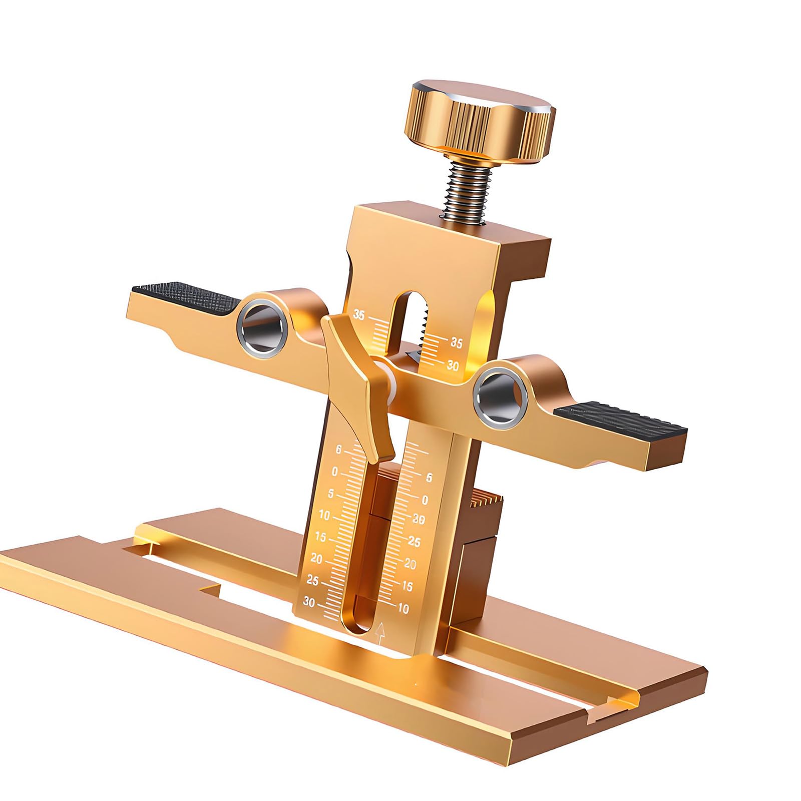 Cabinets Hardware Jigs, Adjustable Cabinet Handle Template Tool with Alignment Hole, Punching Locator Drill Guide Cabinet Door Installation Locator