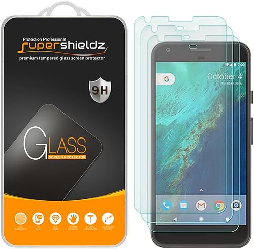 Supershieldz Protector de pantalla de vidrio templado diseñado para Google (Pixel XL), antiarañazos, sin burbujas