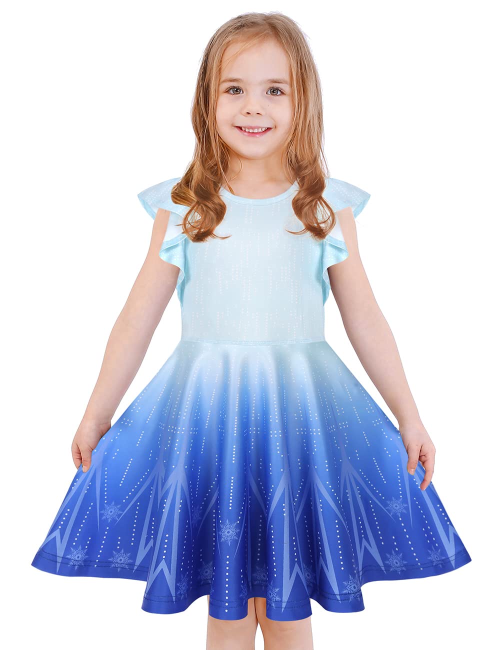 LaBeca Girls Dress Sleeveless Long Sleeve Kids Toddler Little Big Girl Unicorn Mermaid Casual Dresses
