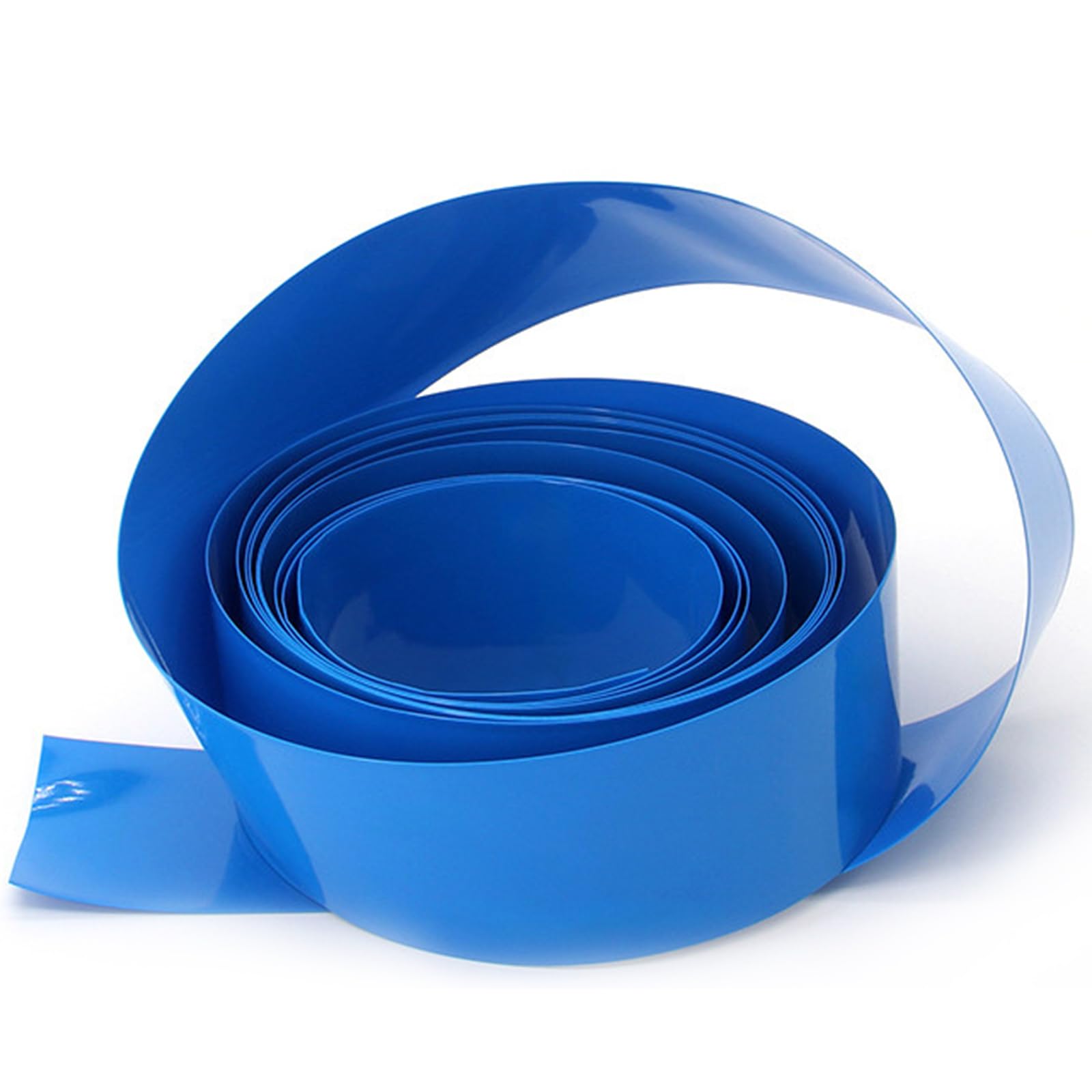 Guaina termorestringente in PVC blu 330-400 mm larghezza 1 metro (larghezza: 350 mm)