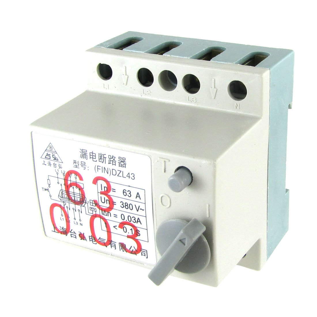 IEUMJNAT AC 380V 63A 4P Switch Type ELCB -Professional - Leakage Circuit Breaker
