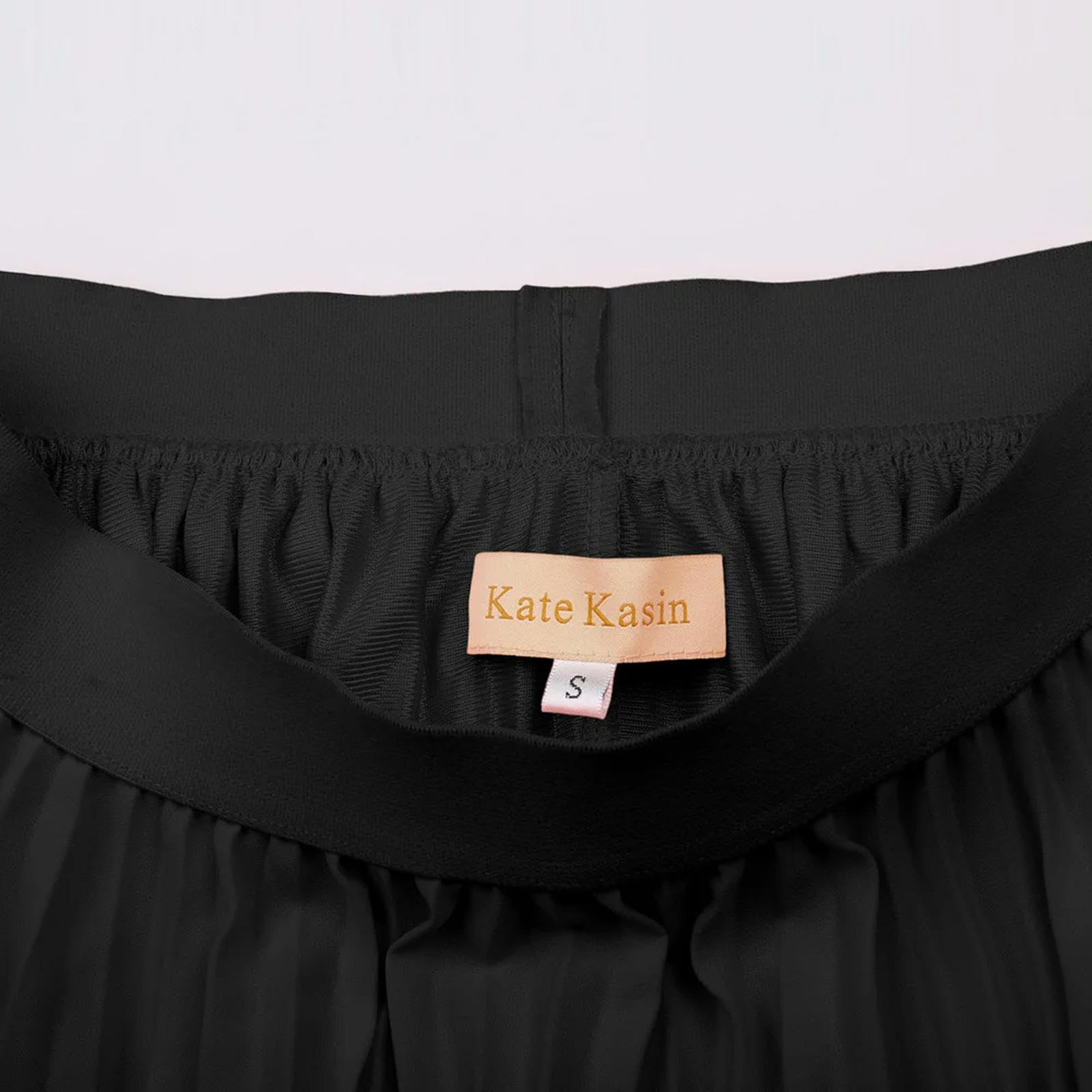 Eleganter Midi-Rock für Damen, hohe Taille, plissierter A-Linien-Rock, knielanger Rock, Mädchenkleidung, Elfenbein, L