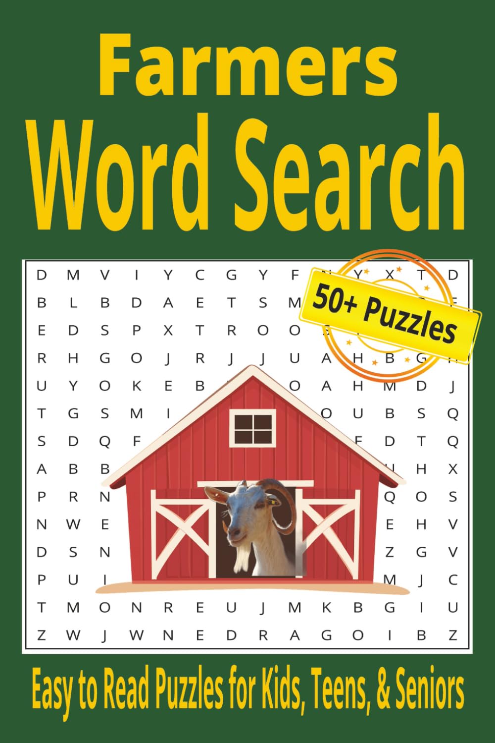 Farmers Word Search: Word Puzzle Book about Homestead, Farmers, and more | 6x9 inches, 110 pages | Perfect for Free Times, Travel, and Holidays