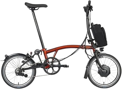 Brompton Electric Folding Bike for Adults C Line 12-Speed | Compact, Lightweight, Pedal-Assist Commuter E-Bike