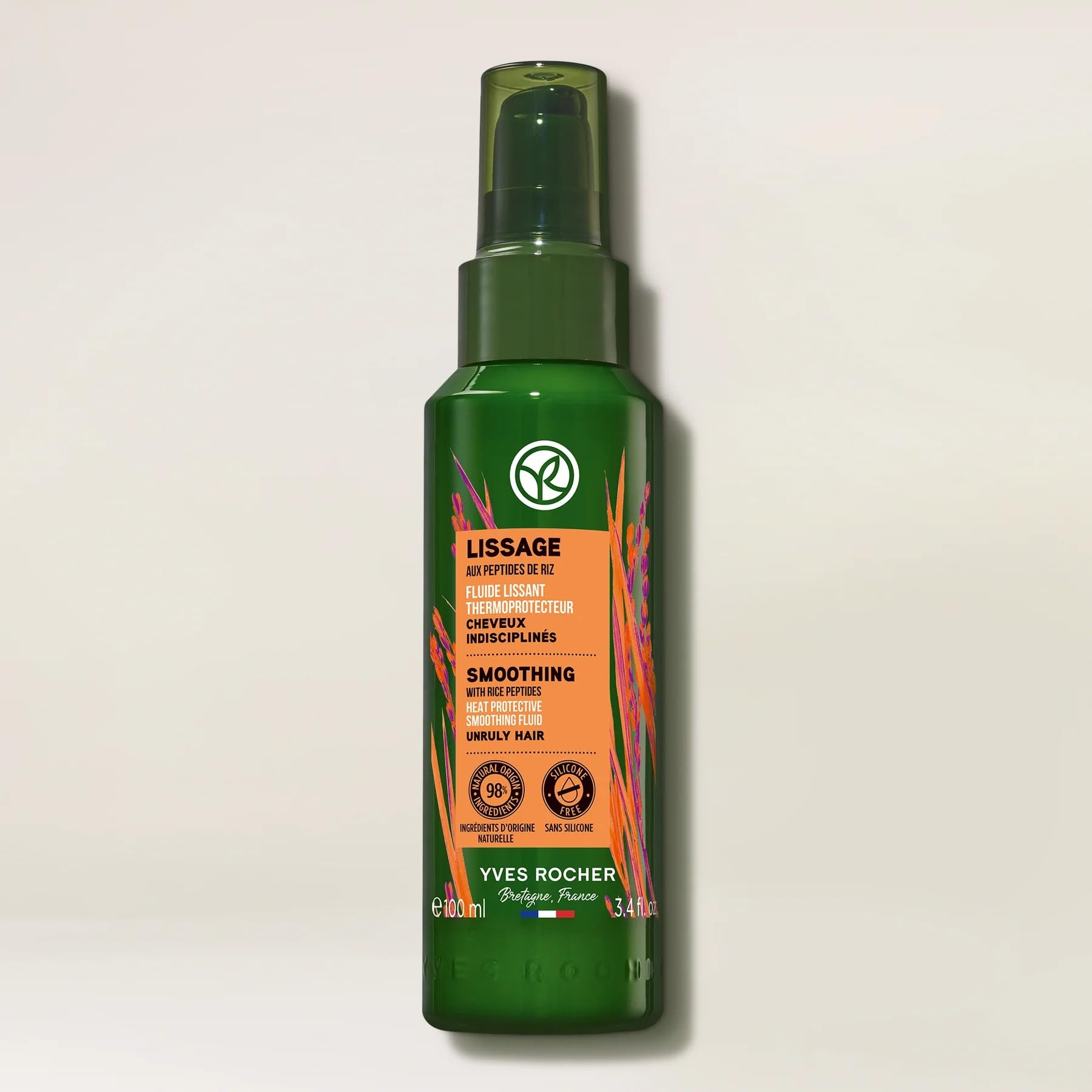 Amazon.com: Yves Rocher Heat Protective Smoothing Lotion, Heat