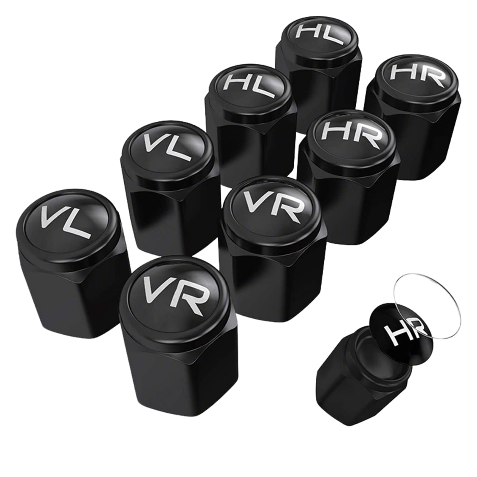 Ventilkappen Auto,Ventilkappen Auto Mit Beschriftung,Reifenmarkierer,Reifen Autoreifen FüR Ventildeckel,Beschriftung Staubkappen,Autoventil Ventil,Ventilkappe,Reifenventilkappen (40 Stück Schwarz)